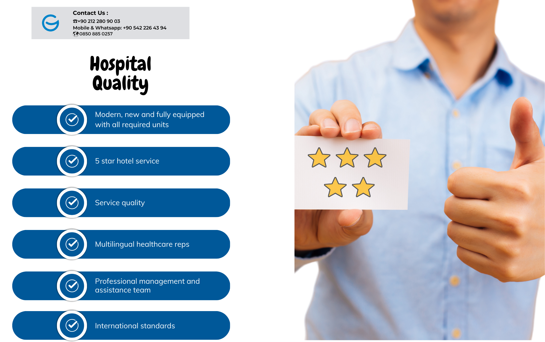 5-stjernet hospitalskvalitet
